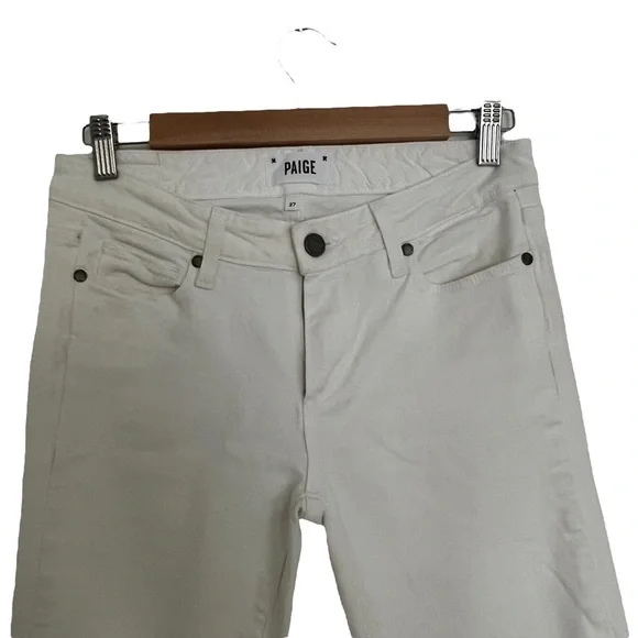 PAIGE Skyline Ankle Peg in Optic White - Picture 5 of 9